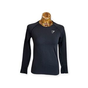 Gymshark vital seamless top long sleeve athletic top work out athleisure large